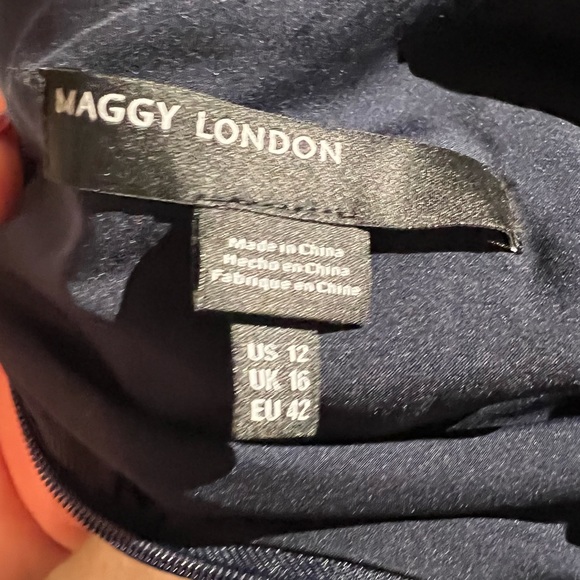 Maggy London Dark Navy dress size 12 - Picture 4 of 5